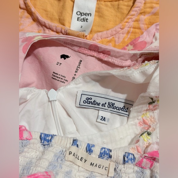 Tartine et Chocolat Pink and White Floral Kids Set - Picture 6 of 6